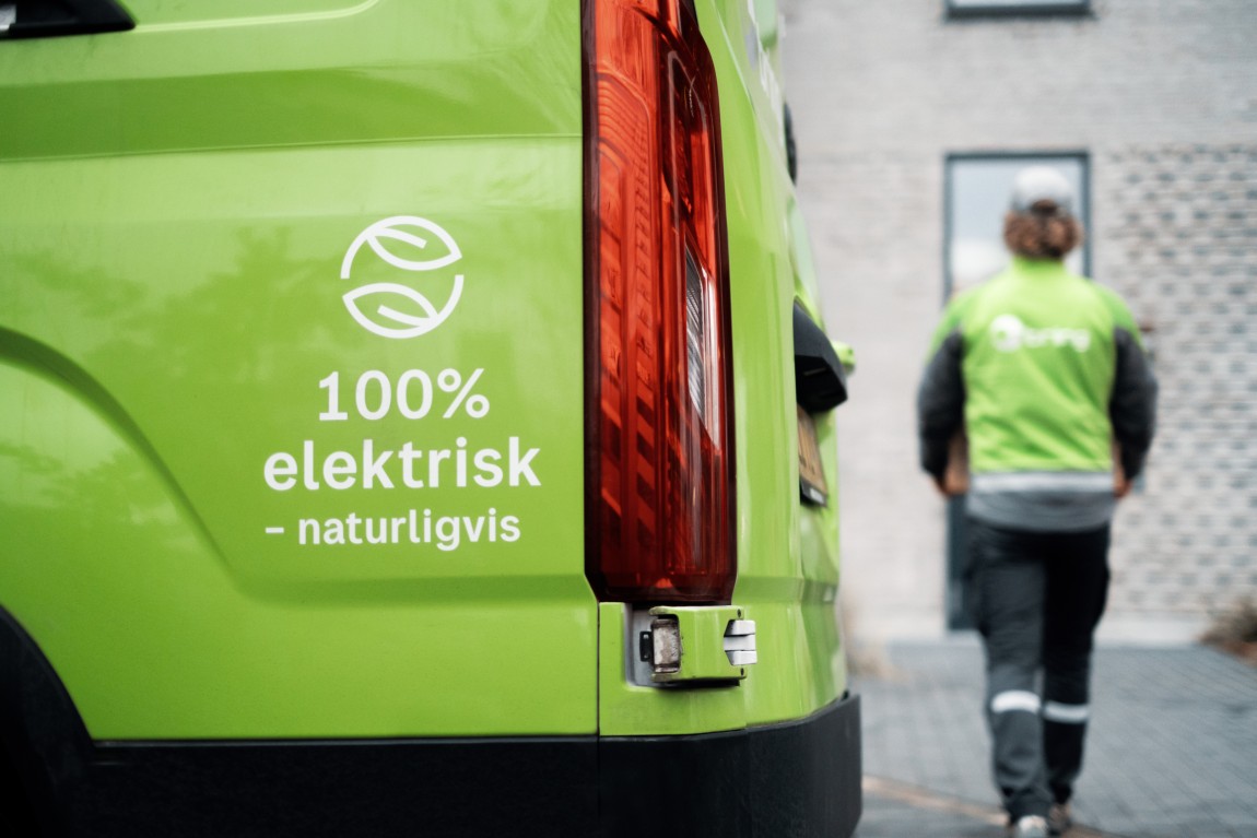 Bildet viser en Bring-bil med nullutslipp.